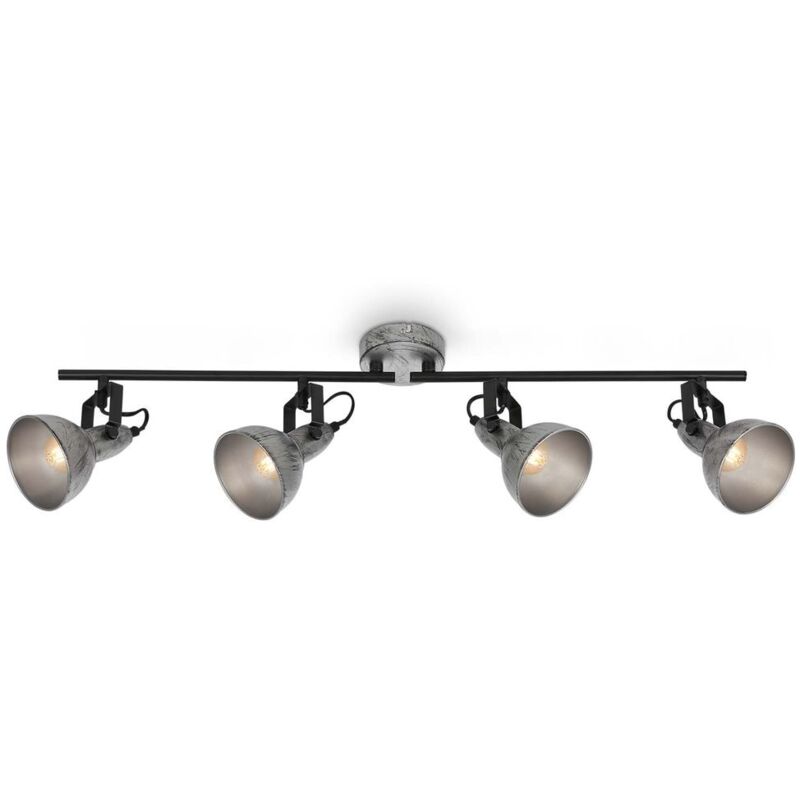 foto del prodotto briloner lampada da soffitto spot 4x e14 40w orientabile e girevole argento antico