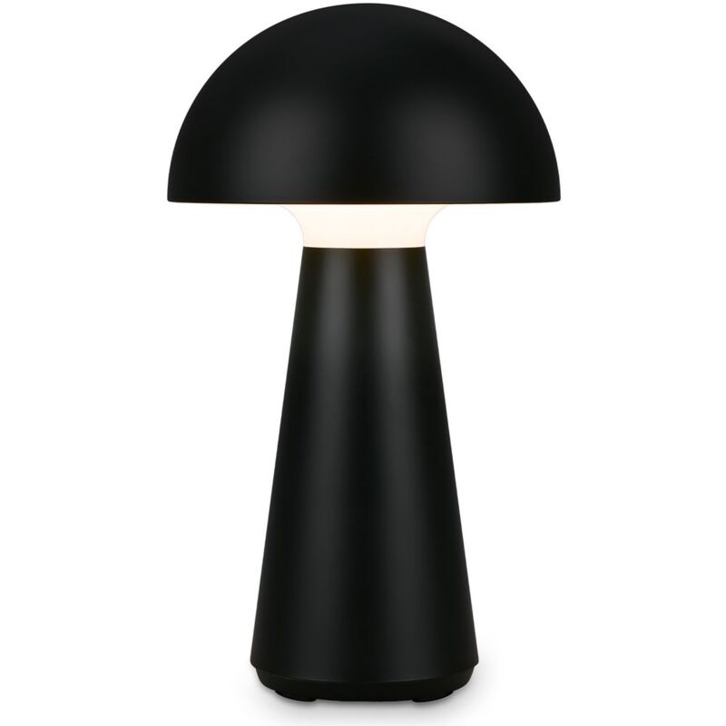 foto del prodotto briloner lampada da tavolo a batteria led lampada da tavolo per interni esterni giardino usb ip44 nero fungo