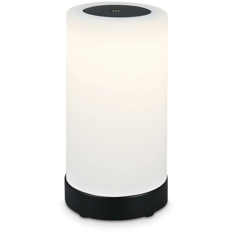foto del prodotto briloner lampada da tavolo a led a batteria, dimmerabile, lampada da tavolo a led in vetro senza fili, funzione touch, 3300k bianco caldo, nero,