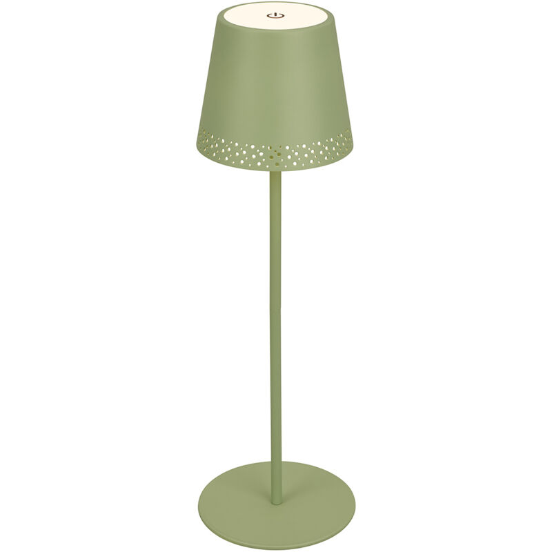 foto del prodotto briloner lampada da tavolo moderna kiki metallo verde led integrato 2,6w 3000k