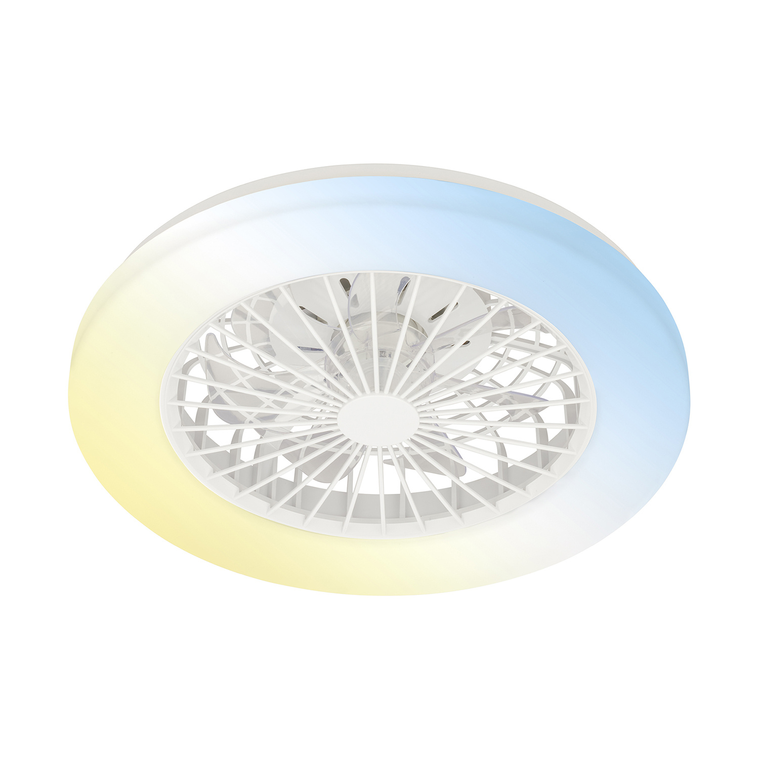 foto del prodotto briloner led plafoniera con ventilatore, 5 velocit , colore della luce regolabile, bianco, dimensioni 48,5 x 14,5 cm