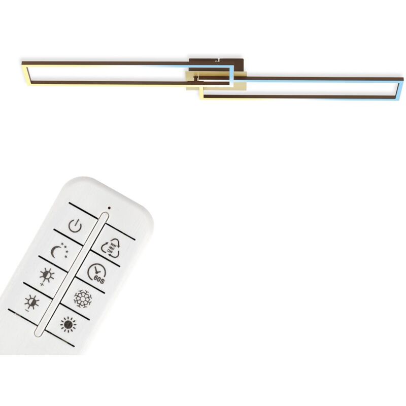 foto del prodotto briloner leuchten frame lampada da parete e da soffitto 3145017 telecomando incluso controllo della temperatura del colore cct funzione