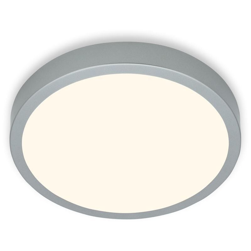 foto del prodotto briloner leuchten lampada da soffitto led, lampada da soffitto, luce bianca calda, lampada da incasso, lampada da incasso, color argento, 380x50 mm