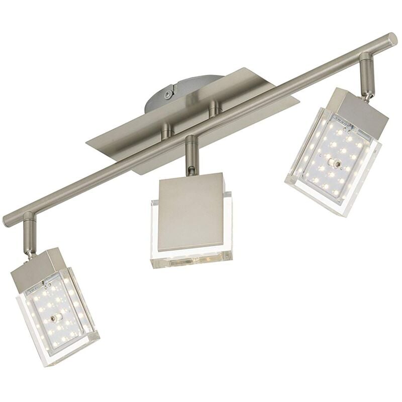 foto del prodotto briloner leuchten plafoniera con farettiled integrata, 4.5 w, satinati, 48.5 x 8 x 8.7 cm classe di efficienza energetica a 