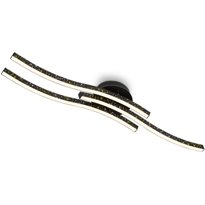 foto del prodotto briloner - leuchten rey - lampada da parete e soffitto - 3718035 - effetto scintillante grazie all'ottica a fori laser - 19w 2100 lm - bianco caldo 3000k - 80,5 x 15 x 10 cm