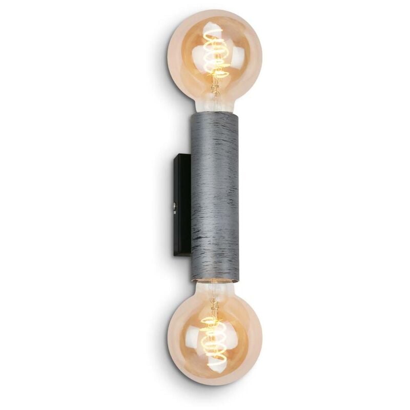 foto del prodotto briloner leuchten rugir lampada da parete e soffitto 3710024 silver crafted 2 luci attacco e27 max. 60 watt 16 x 6 x 8 cm