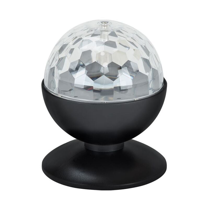 foto del prodotto briloner luce da discoteca leuchten disco light, 3 w, ip20, nero, plastica, 12,5 cm