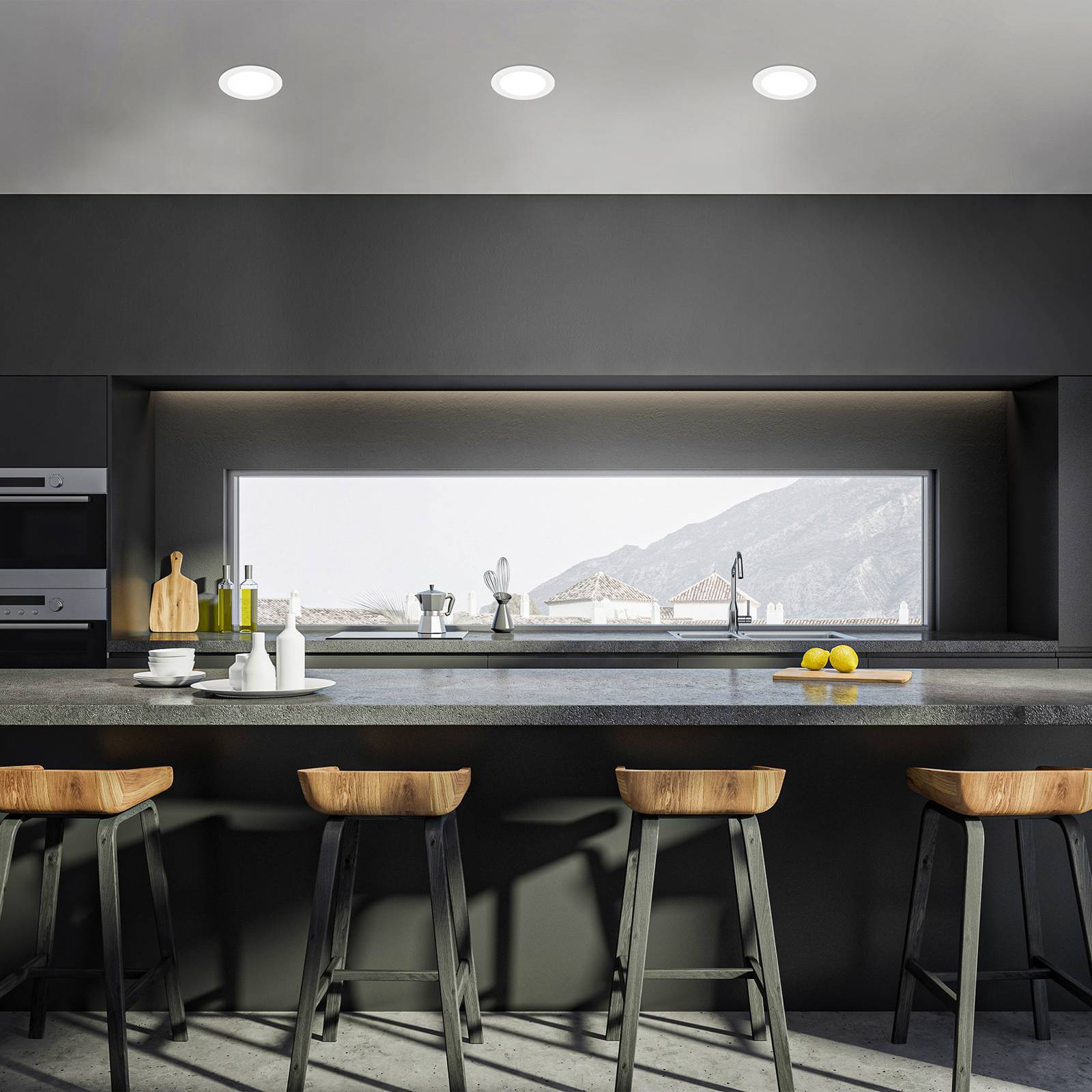 foto del prodotto briloner luci da incasso a led jeft, 22 cm, bianco, 4000k, non dimmerabile