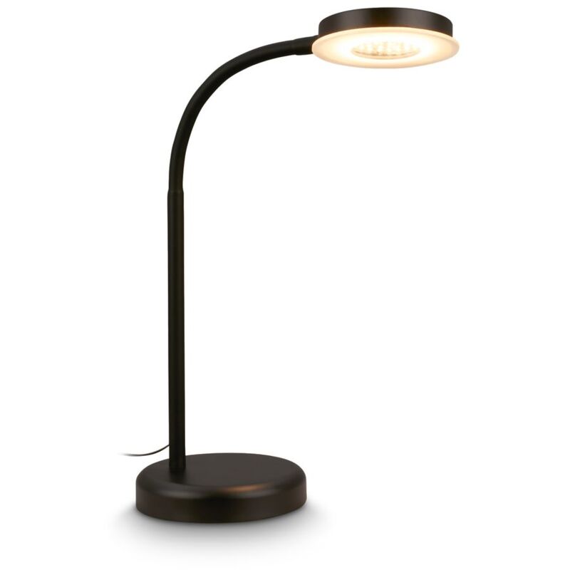 foto del prodotto briloner megg lampada da tavolo led, dimmerabile, touch, orientabile, funzione di memoria, nera, 13 x 55,5 cm