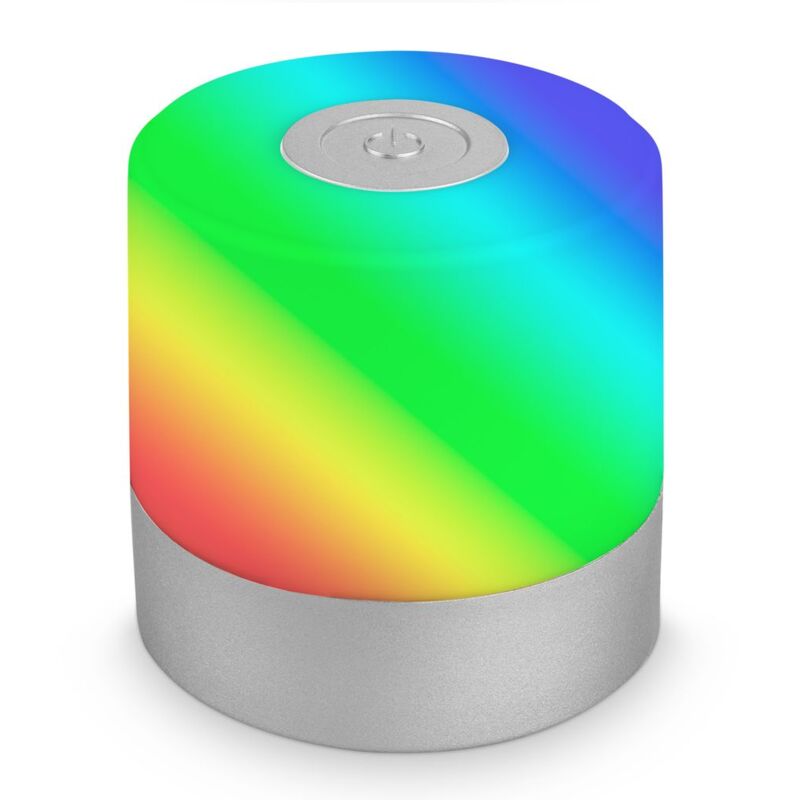 foto del prodotto briloner mini lampada da tavolo a led ricaricabile ip44, luce colorata e bianca, lampada da tavolo rgb, cambio colore, touch, luce mobile, lampada