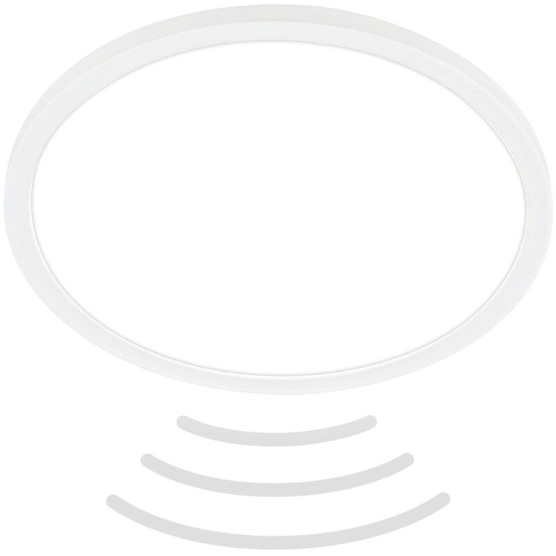 foto del prodotto briloner move led soffitto ip44, retroilluminazione, rilevatore di movimento, bianco