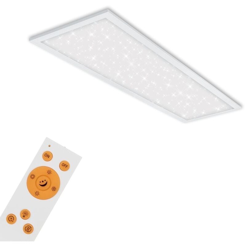 foto del prodotto briloner pannello led dimmerabile cielo stellato ultrapiatto cct 24w bianco metallo