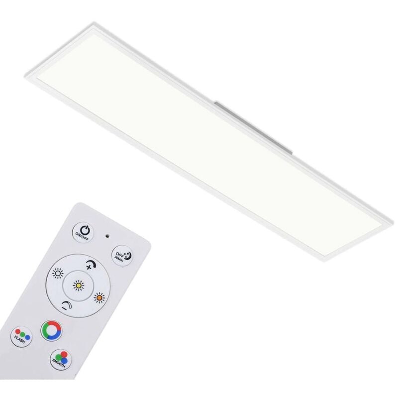 foto del prodotto briloner pannello led dimmerabile telecomando luce notturna cct 42w bianco metallo