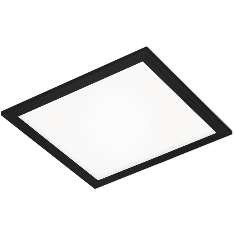 foto del prodotto briloner pannello led semplice, luce bianca neutra, nero, 29,5 x 29,5 x 5,5 cm