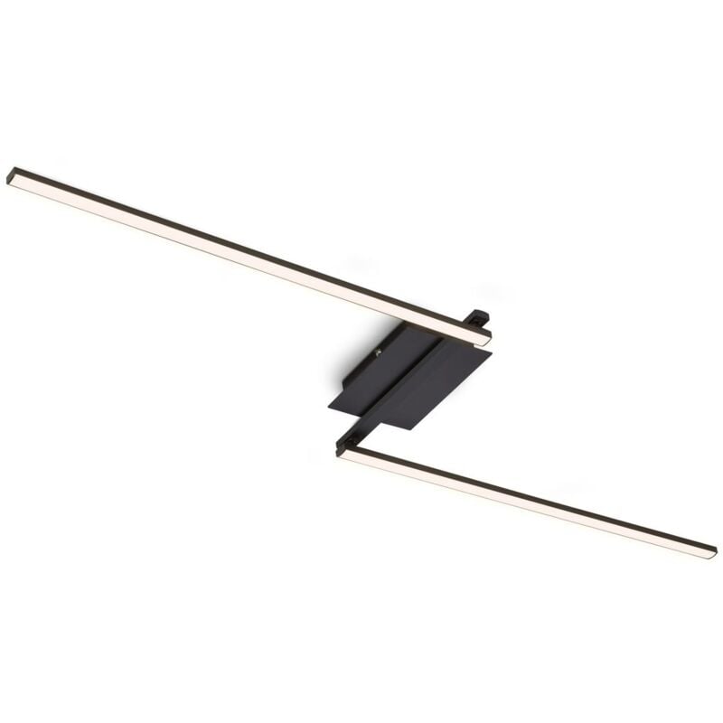 foto del prodotto briloner plafone led a 2 luci orientabile nero 3000k 12w metallo