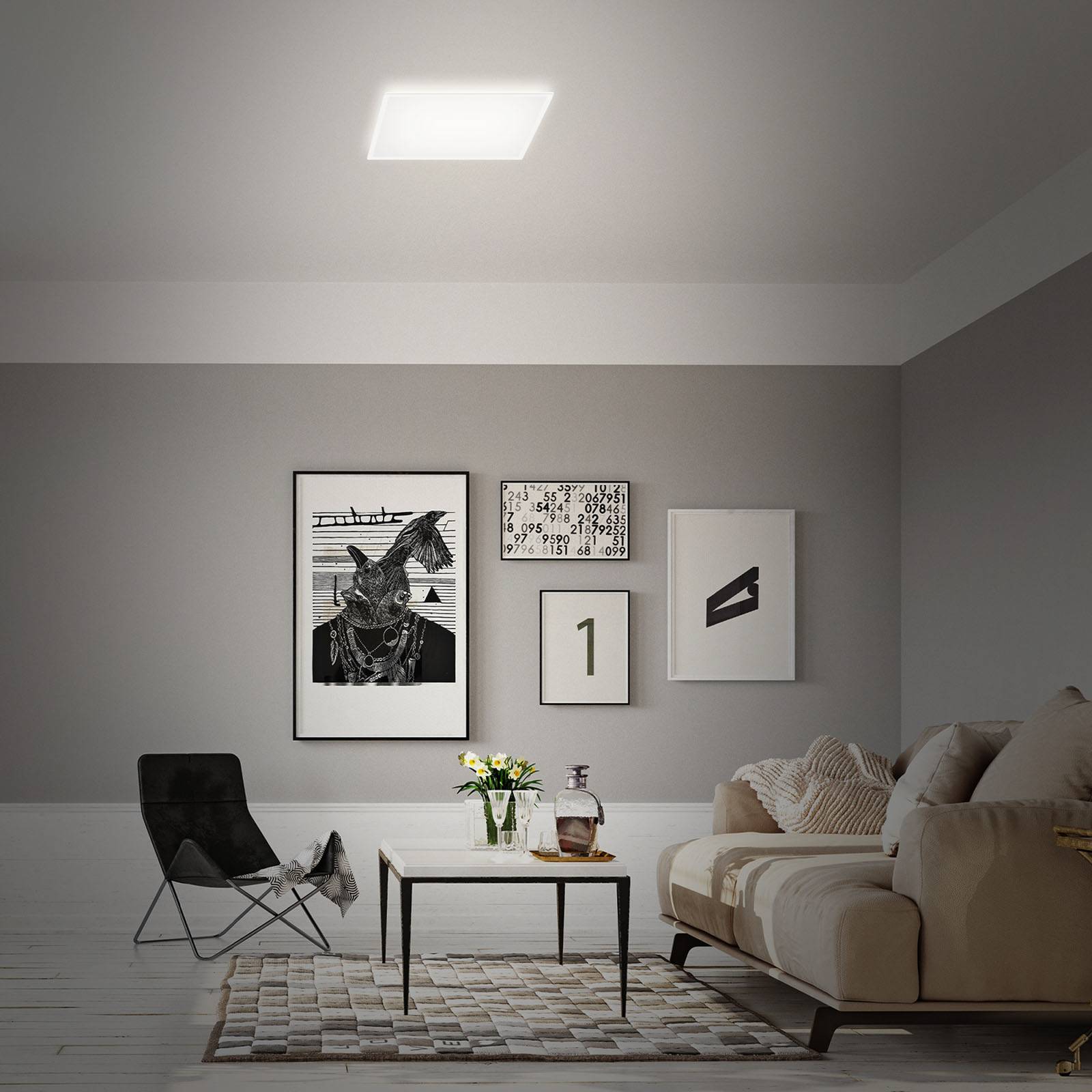 foto del prodotto briloner plafone led b smart rgbw dimmerabile bianco 42x42cm
