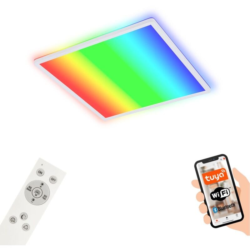 foto del prodotto briloner plafoneiera led smart rgb bluetooth wifi telecomando alexa bianco 22w