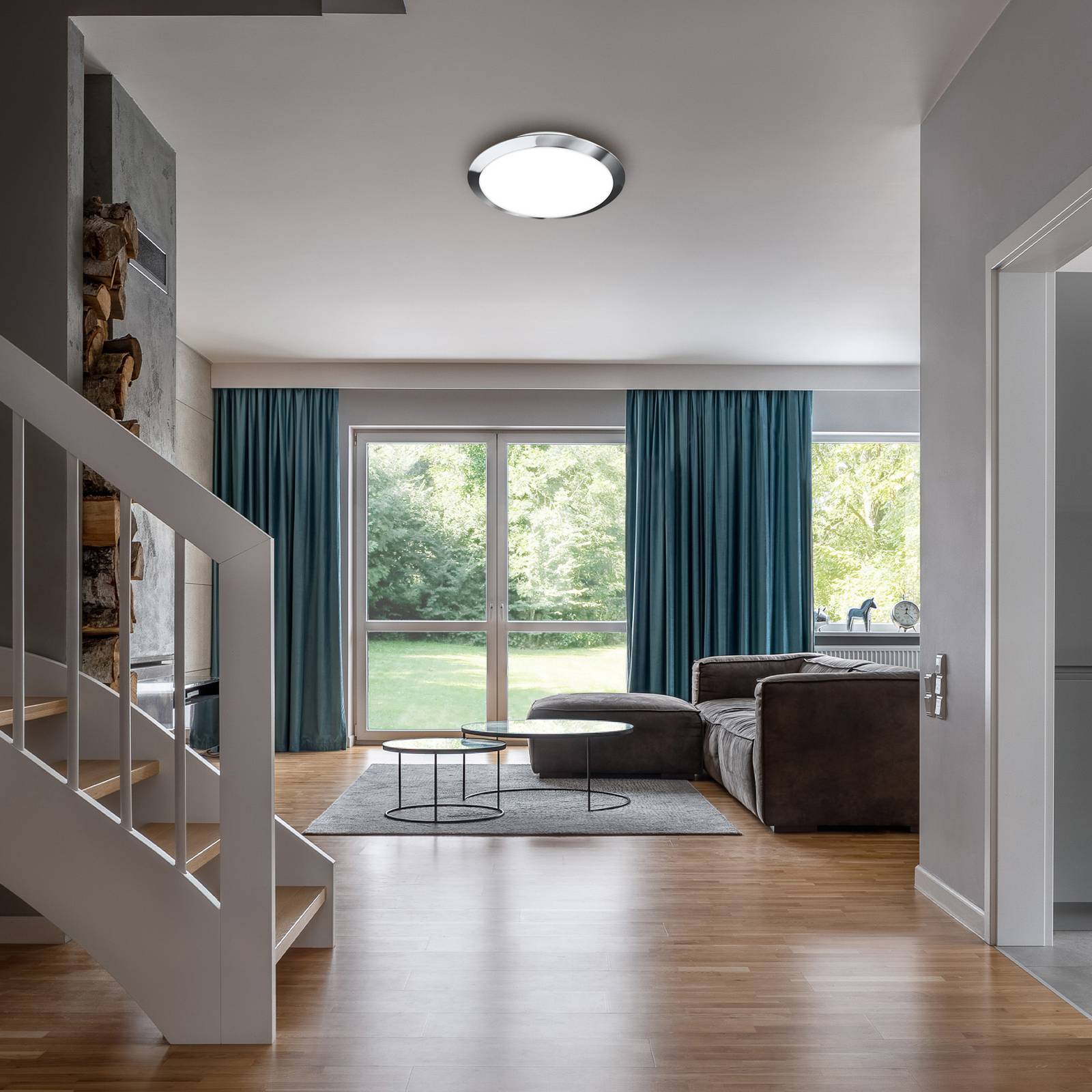 foto del prodotto briloner plafoniera led da esterni 3766018 ip44, cromo