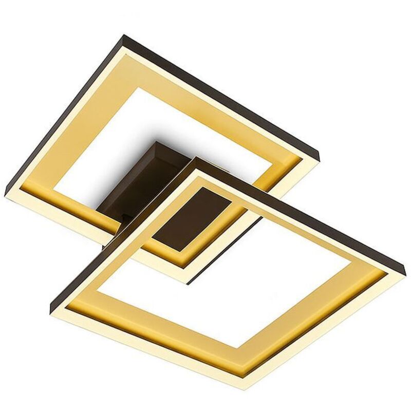 foto del prodotto briloner plafoniera led, orientabile, lampada da soffitto, dimmerabile, luce diurna con telecomando, funzione luce notturna cct timer, metallo oro,
