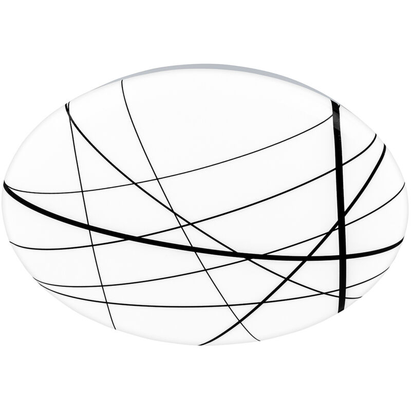 foto del prodotto briloner plafoniera moderna kora plastica bianco 27,5cm led integrato 12w 4000k