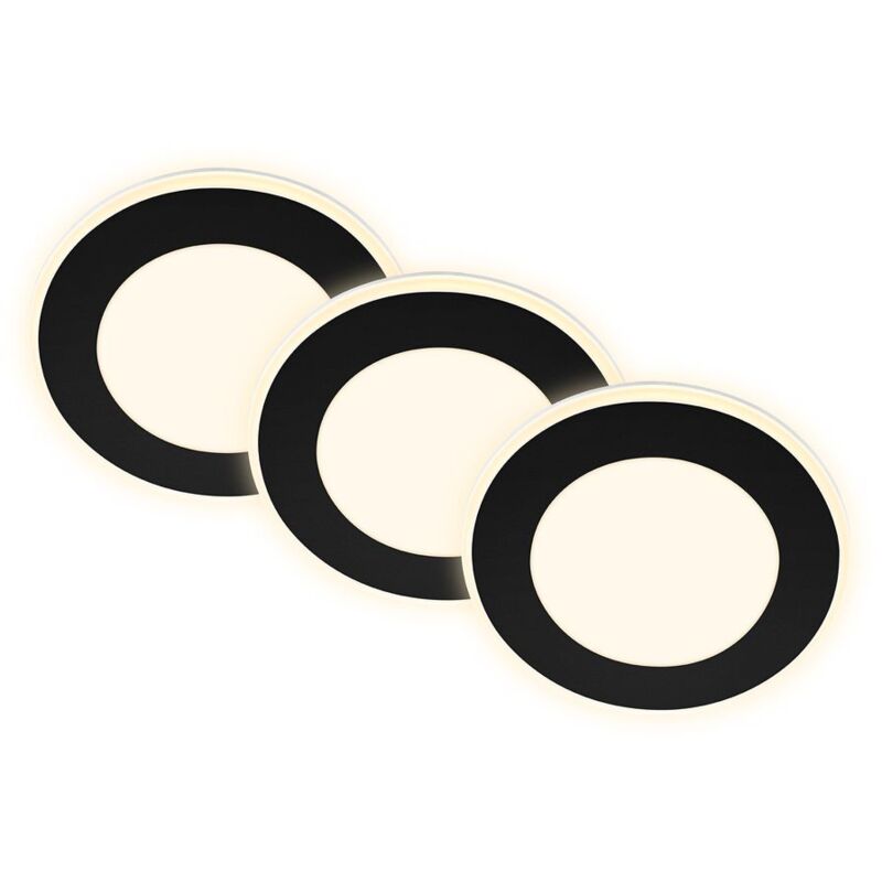 foto del prodotto briloner set da 3 faretti da incasso a led lampade da incasso a led spot 3 livelli di commutazione bianco caldo