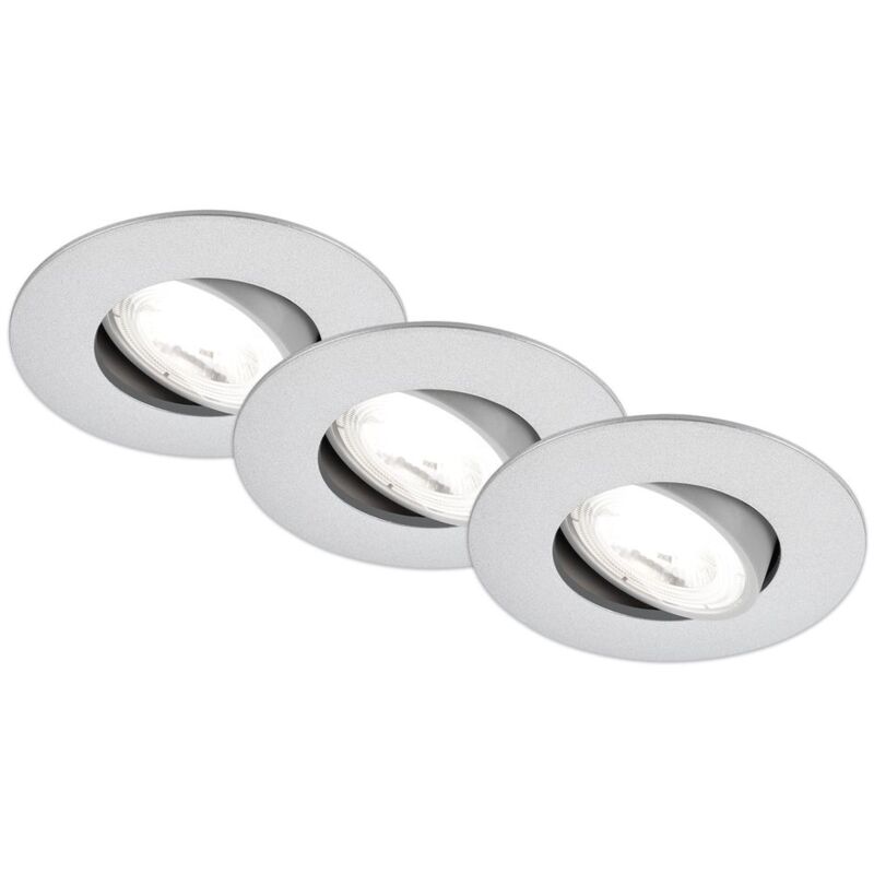foto del prodotto briloner set di 3 faretti da incasso a led lampade da incasso a led spot orientabili efficienza a