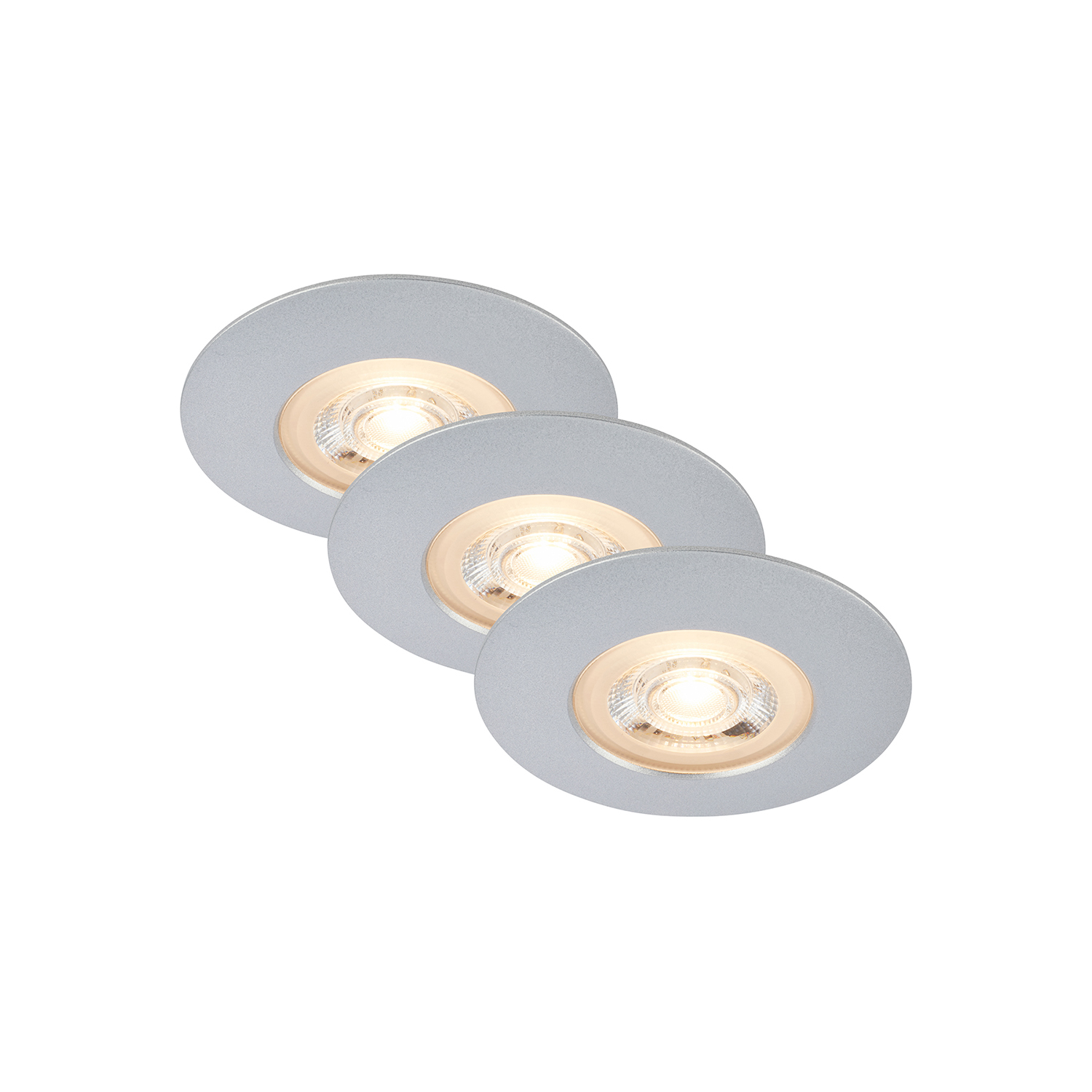 foto del prodotto briloner set di 3 luci led da incasso a soffitto, luci da incasso ultrapiatte, faretti da incasso per bagno, faretti da incasso per bagno ip65,