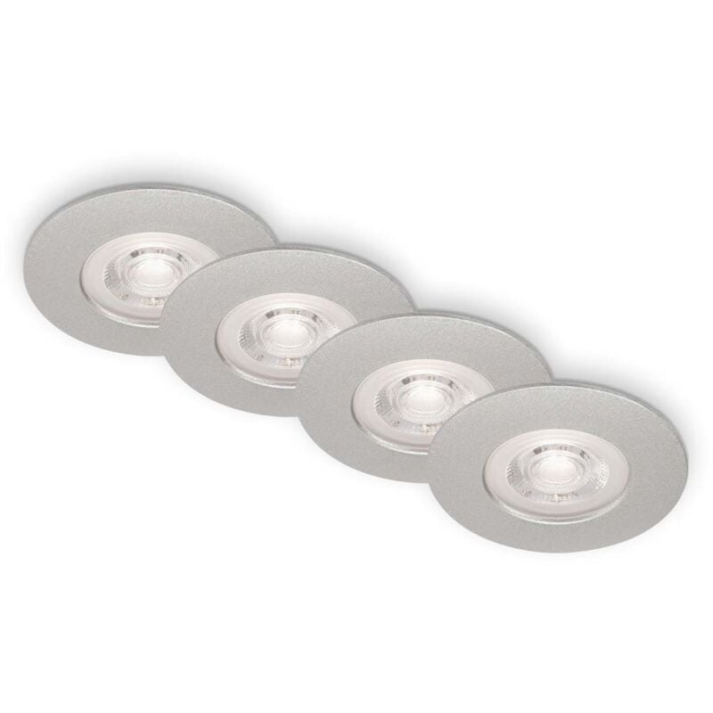 foto del prodotto briloner set di 4 luci led da incasso a soffitto, luci da incasso ultrapiatte, faretti da incasso per bagno, faretti da incasso per bagno ip44,
