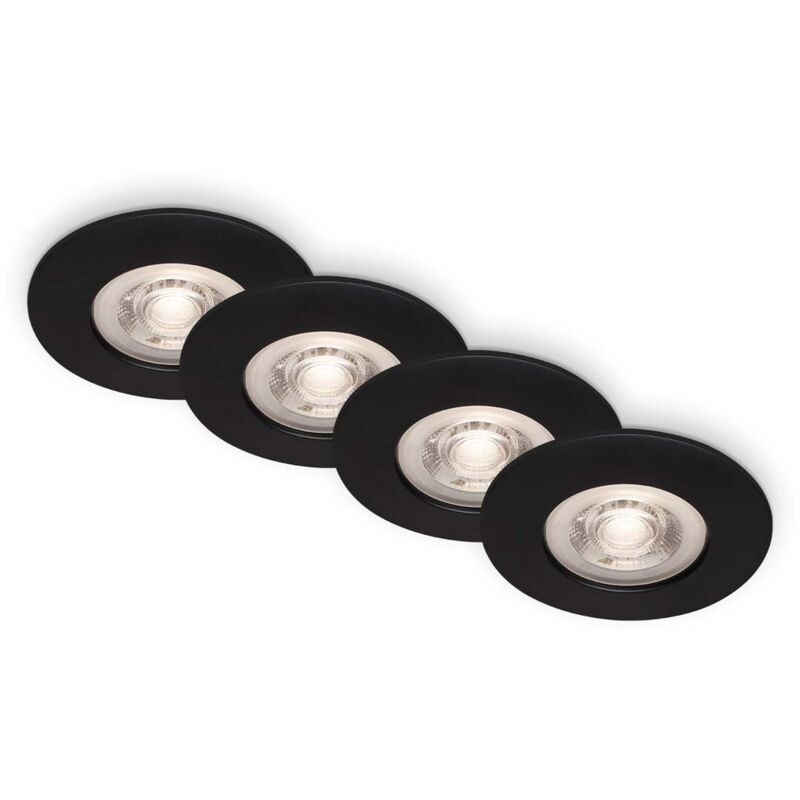 foto del prodotto briloner set di 4 luci led da incasso a soffitto, luci da incasso ultrapiatte, faretti da incasso per bagno, faretti da incasso per bagno ip44,