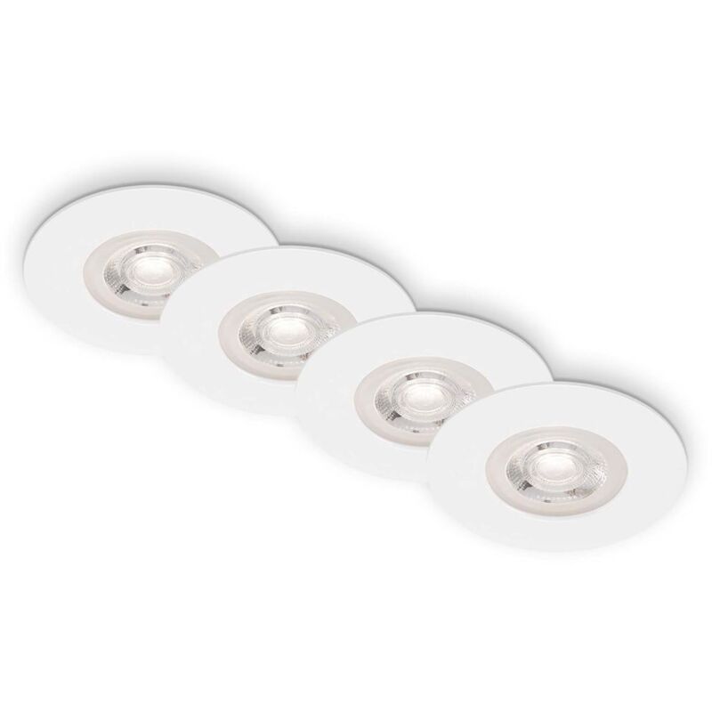 foto del prodotto briloner set di 4 luci led da incasso a soffitto, luci da incasso ultrapiatte, faretti da incasso per bagno, faretti da incasso per bagno ip44,