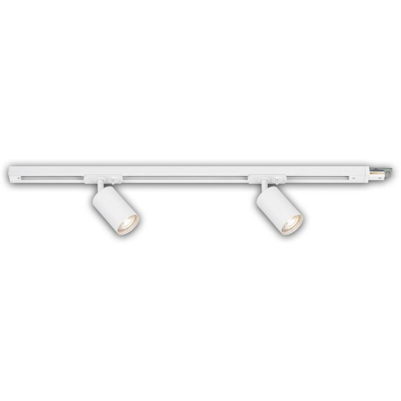 foto del prodotto briloner sistema di binari rail, set di estensione, 2x punti gu10, bianco