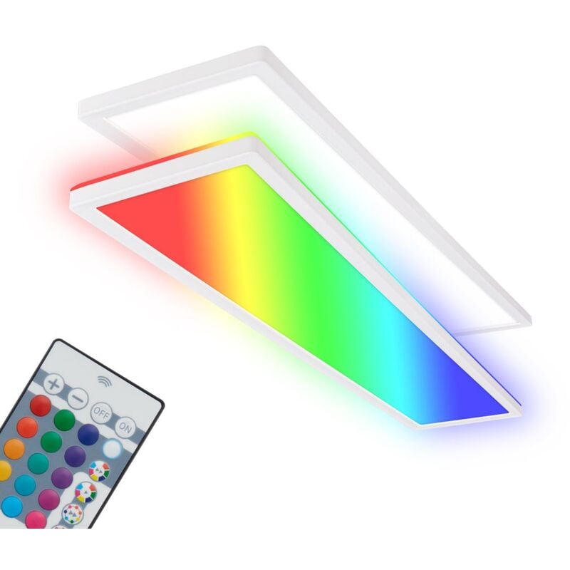 foto del prodotto briloner tava led, telecomando, rgb, piatto, dimmerabile, bianco