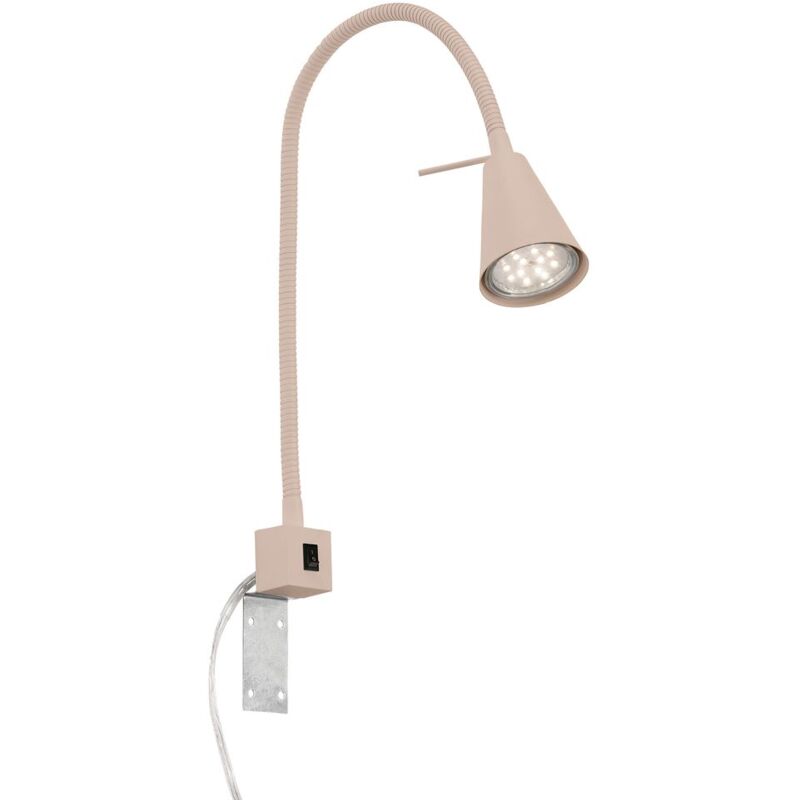 foto del prodotto briloner tuso lampada parete senza fili, orientabile, braccio flessibile, luce bianca calda, beige, 6 x 40,5 cm