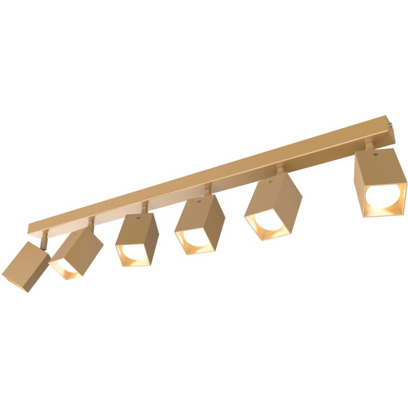 foto del prodotto brinck plafoniera xl, 6x gu10, max 33w, metallo, anodic gold, l.6cm lumicom