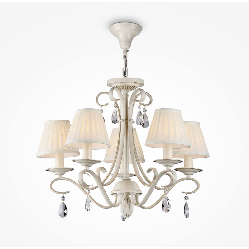foto del prodotto brionia lampadario e14x5 40w metallo bianco 58 cm ip20 classico