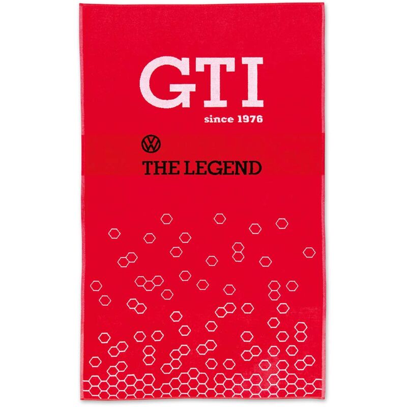 foto del prodotto brisa vw collection volkswagen asciugamano per spiaggia, bagno, sauna e telo mare nel design del golf gti gti the legend rosso 