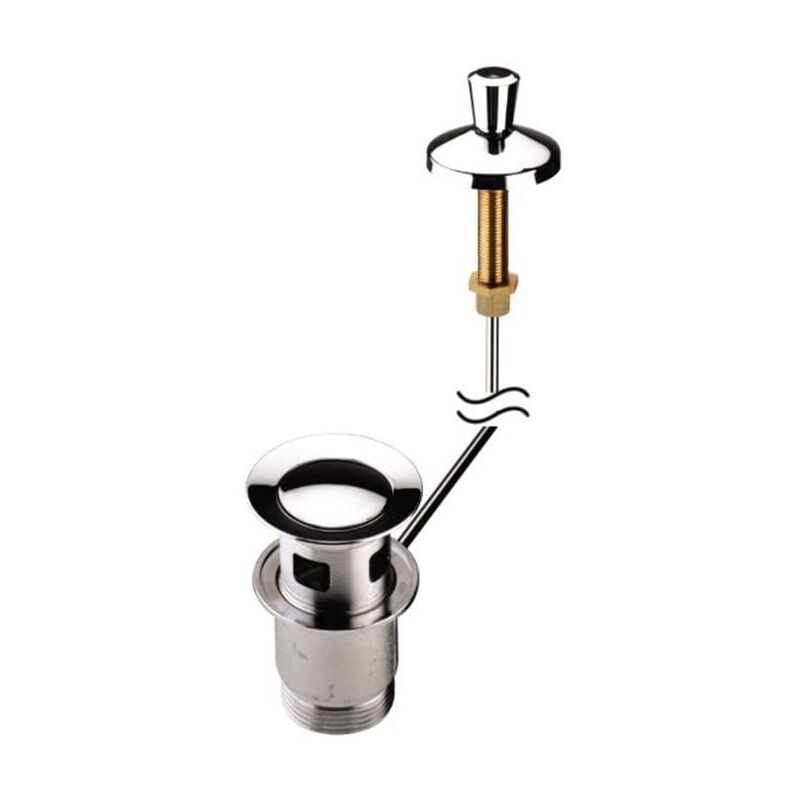 foto del prodotto bristan w basin13 c tappo di scarico rotondo per lavabo, scanalato c, finitura cromata, pop up