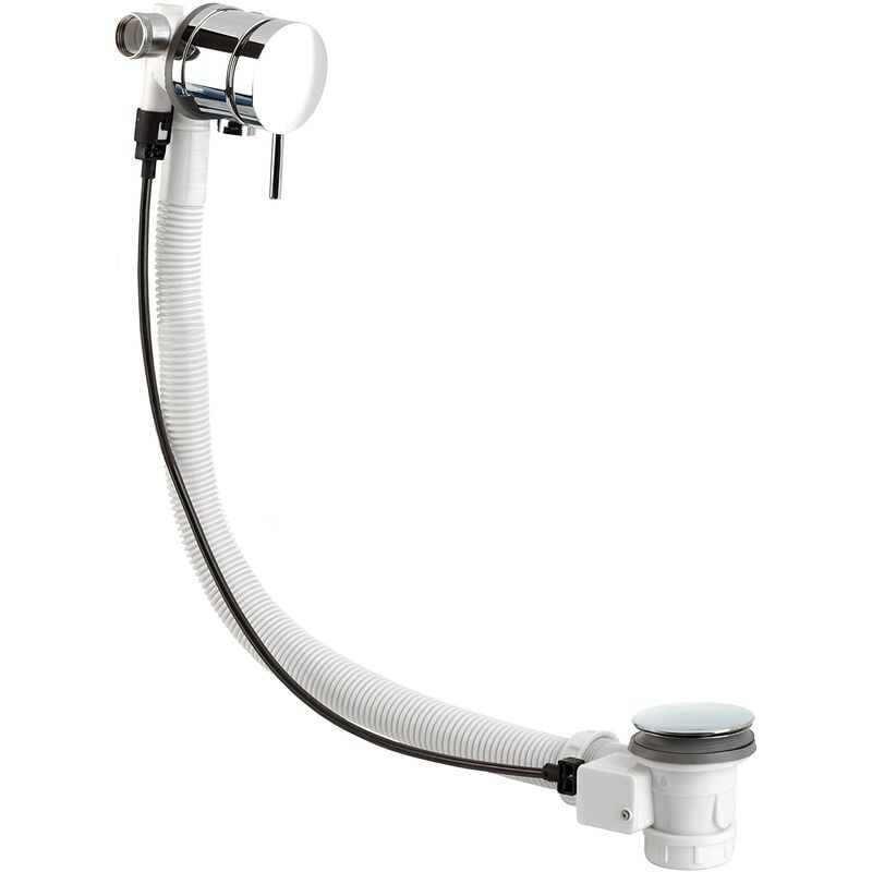 foto del prodotto bristan w bath09 c riempimento bagno con scarico pop up e troppopieno c, finitura cromata, bath fill with waste