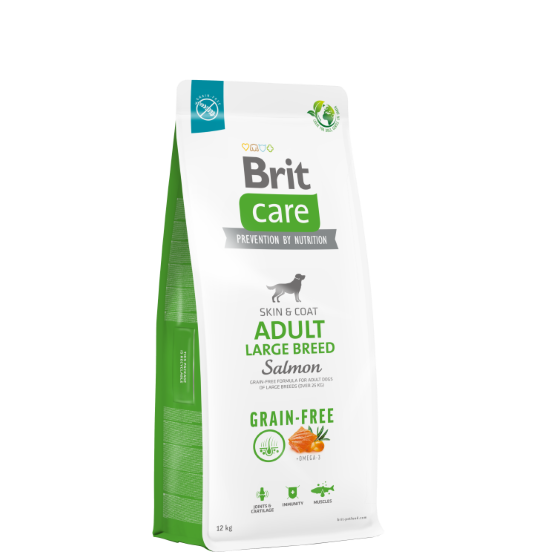 foto del prodotto brit care cane grain free adult large salmon 12 kg