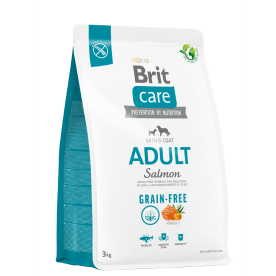 foto del prodotto brit care cane grain free adult medium salmon 3 kg