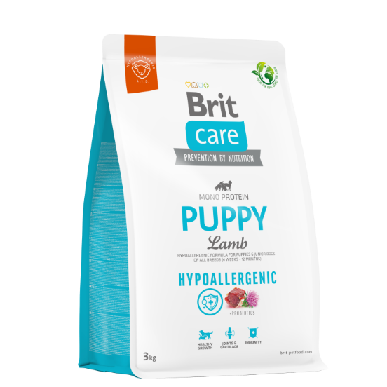 foto del prodotto brit care cane hypoallergenic puppy lamb 3 kg