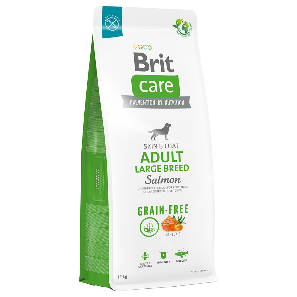 foto del prodotto brit care grain free adult large breed salmone patate crocchette cane 12 kg