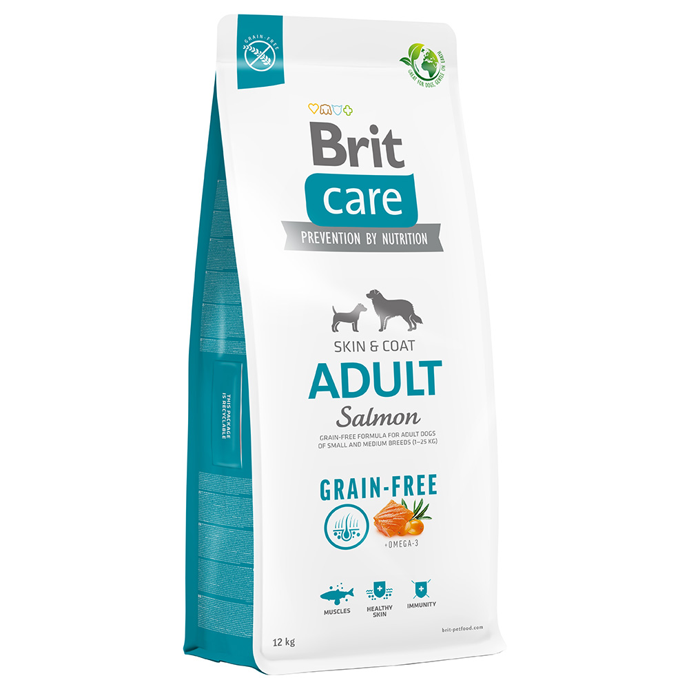 foto del prodotto brit care grain free adult salmone patate crocchette cane 12 kg