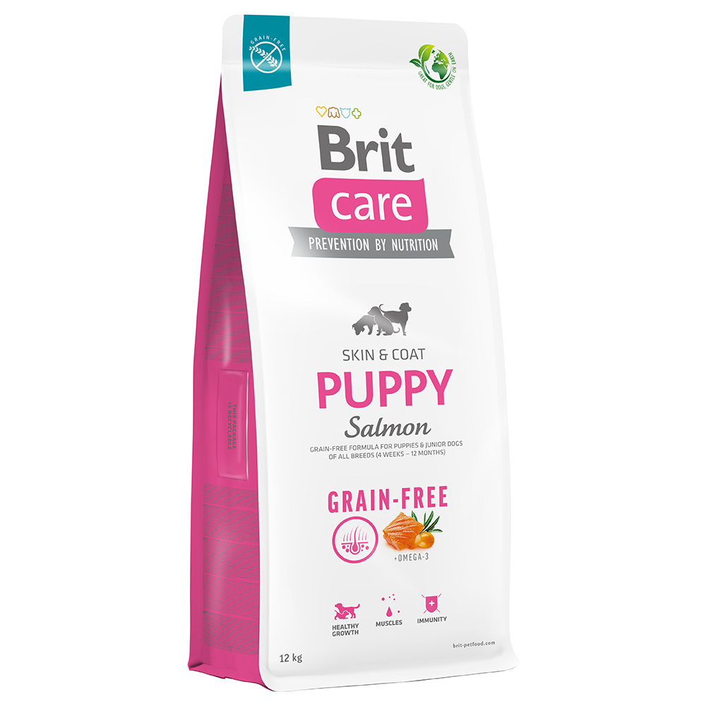 foto del prodotto brit care grain-free puppy salmone patate crocchette cane - set 2 x 12 kg
