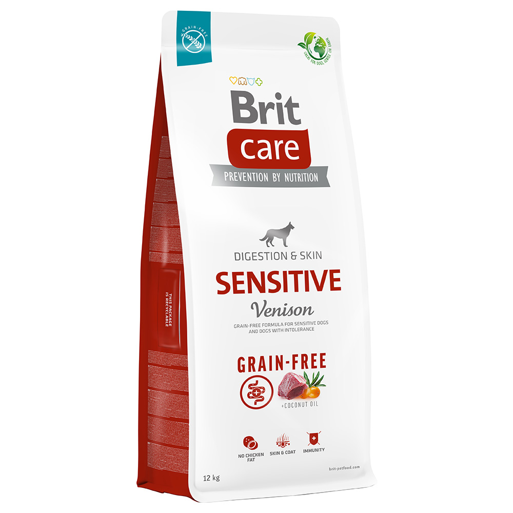 foto del prodotto brit care grain free sensitive selvaggina patate crocchette cane 12 kg