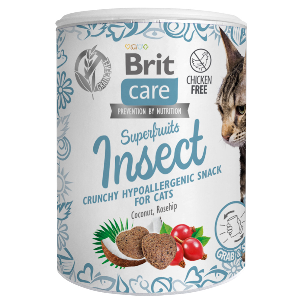 foto del prodotto brit care superfruits insetti snack per gatti 100 g