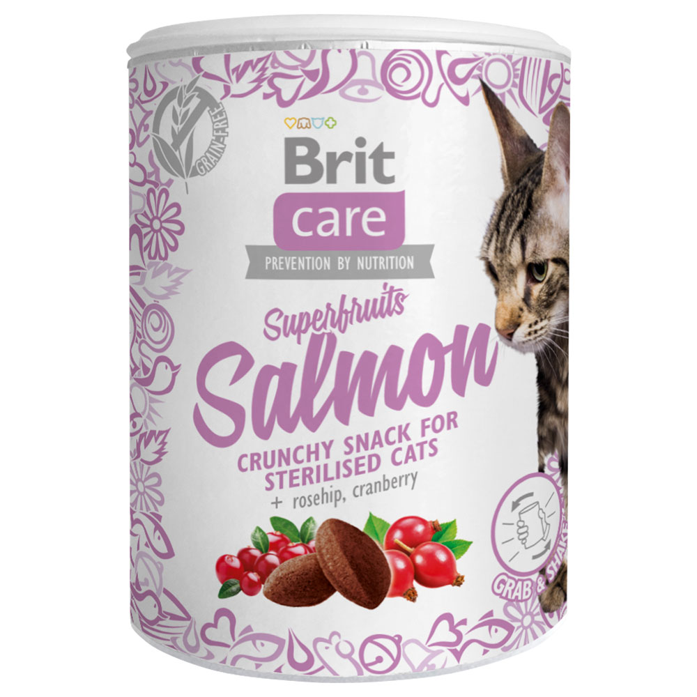 foto del prodotto brit care superfruits salmone snack per gatti 100 g