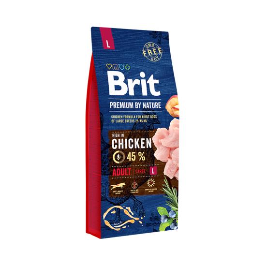 foto del prodotto brit premium by nature cane adulto large pollo 15 kg