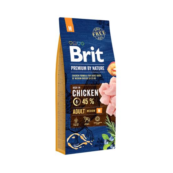 foto del prodotto brit premium by nature cane adulto medium pollo 15 kg
