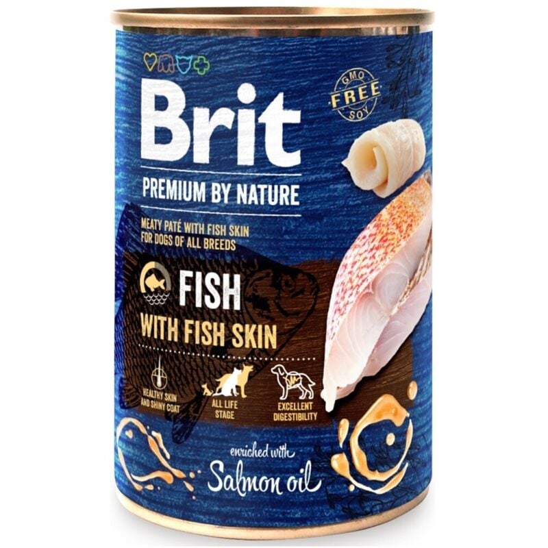 foto del prodotto brit premium by nature - cibo umido per cani con pesce, 400 g